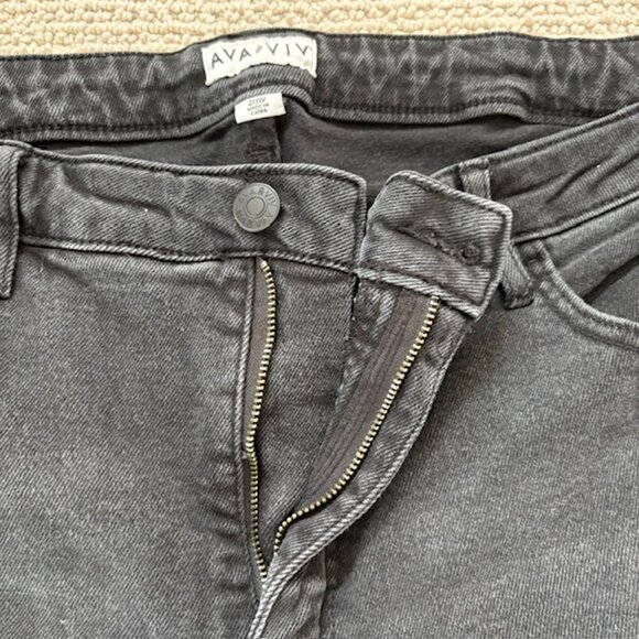 Ava & Viv Black Denim Jeans in Size 20W - Picture 5 of 8